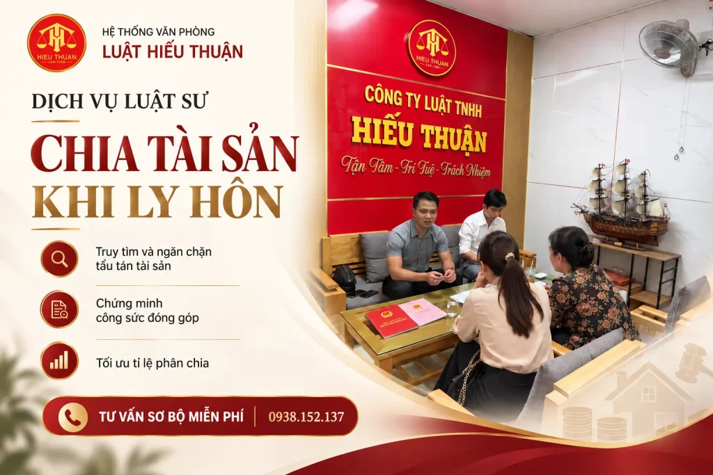 dịch vụ luật sư chia tài sản khi ly hôn